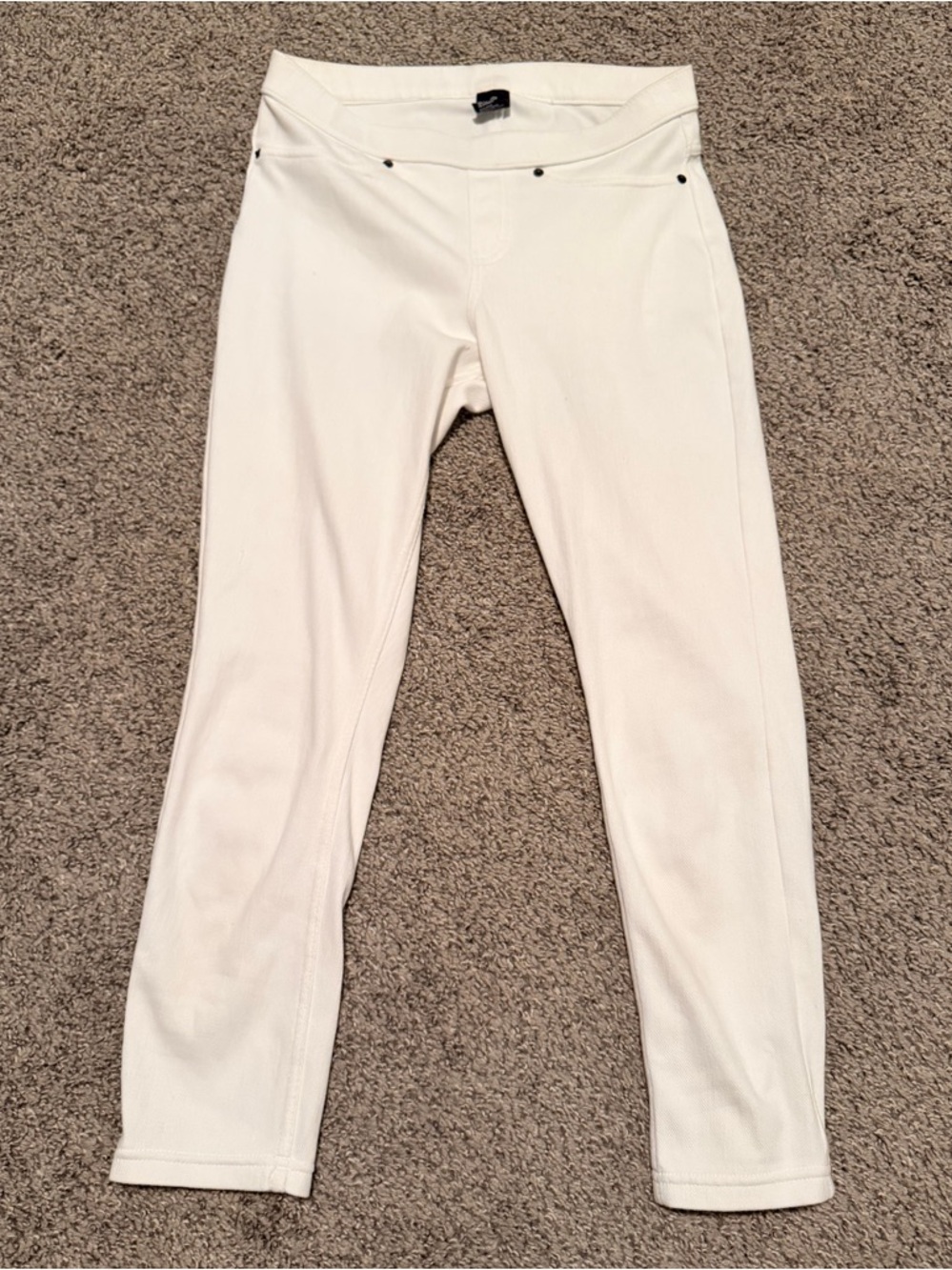 HUE White Snap-Front Hoodie